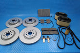 Maserati Ghibli brake pads rotors filter belt service kit #9290